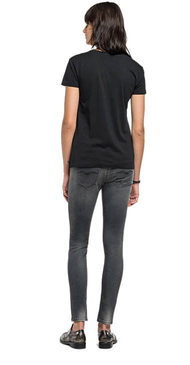 Decathlon Damen BLACK Bedrucktes T-Shirt aus reiner Baumwolle Germany Decathlon Damen BLACK Bedrucktes T-Shirt aus reiner Baumwolle Germany