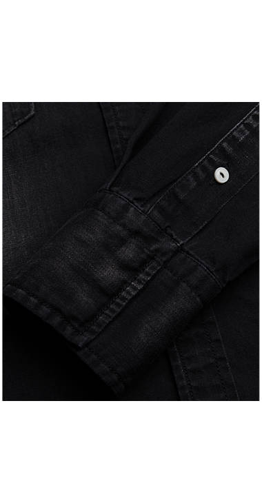 Decathlon Herren BLACK DENIM Hemd aus Black Denim Outlet Decathlon Herren BLACK DENIM Hemd aus Black Denim Outlet