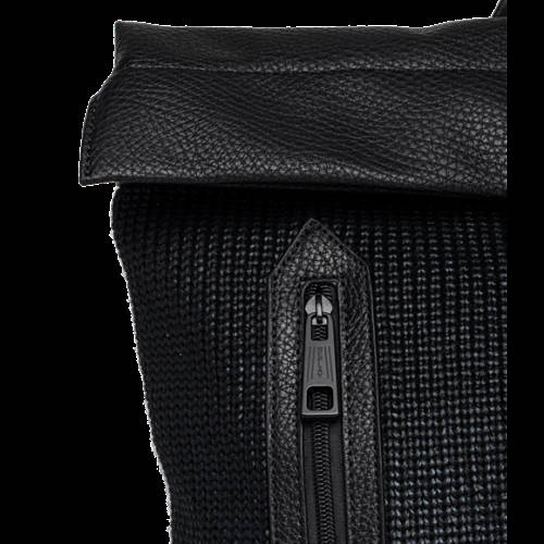 Decathlon Herren BLACK Gewachster Rucksack in Strick-Optik Online Decathlon Herren BLACK Gewachster Rucksack in Strick-Optik Online