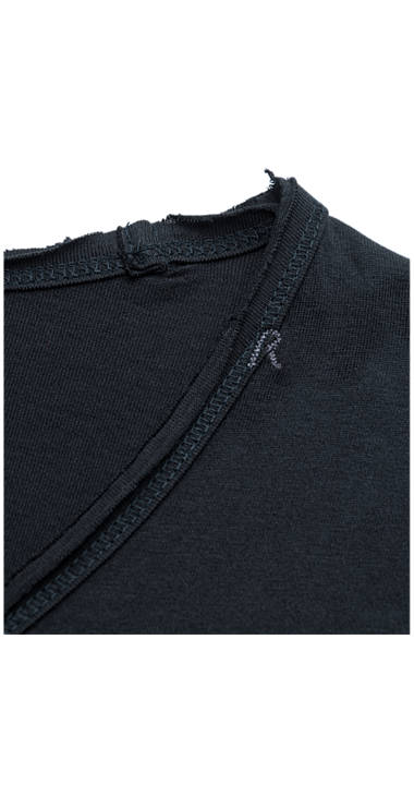 Decathlon Herren BLACK Jersey-T-Shirt mit offenen Kanten 2017 Decathlon Herren BLACK Jersey-T-Shirt mit offenen Kanten 2017