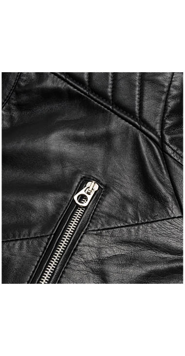 Decathlon Herren BLACK Lederjacke mit Reißverschluss Sale Decathlon Herren BLACK Lederjacke mit Reißverschluss Sale