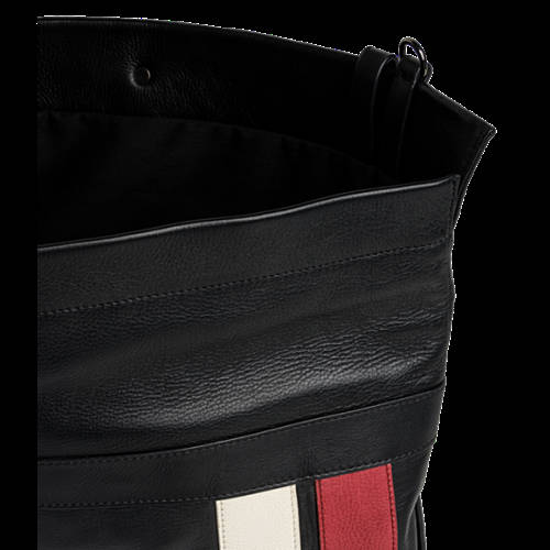 Decathlon Herren BLACK Lederrucksack mit Kontraststreifen 2017 Decathlon Herren BLACK Lederrucksack mit Kontraststreifen 2017