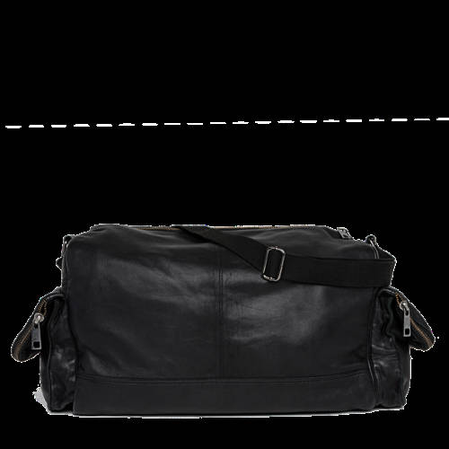 Decathlon Herren BLACK Reisetasche aus Leder mit Kontraststreifen Kaufen Decathlon Herren BLACK Reisetasche aus Leder mit Kontraststreifen Kaufen