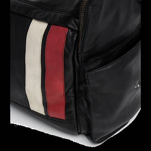 Decathlon Herren BLACK Reisetasche aus Leder mit Kontraststreifen Kaufen Decathlon Herren BLACK Reisetasche aus Leder mit Kontraststreifen Kaufen