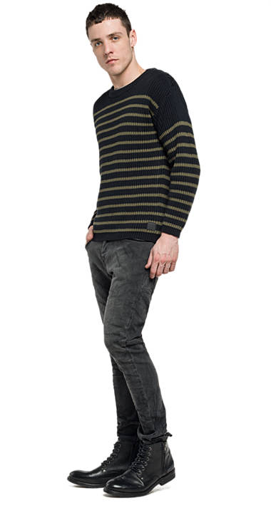 Decathlon Herren BLACK TIE & DYEING Gestreifter Baumwollpullover Billiger Preis Decathlon Herren BLACK TIE & DYEING Gestreifter Baumwollpullover Billiger Preis