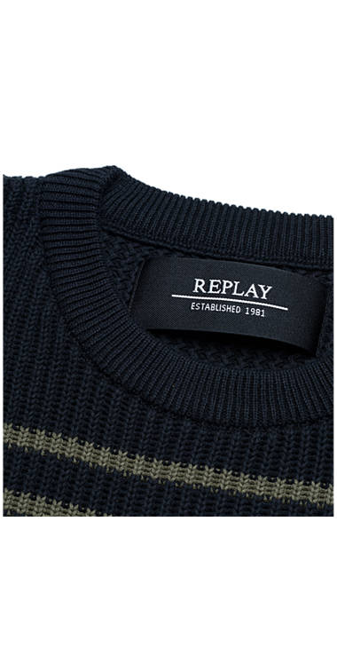 Decathlon Herren BLACK TIE & DYEING Gestreifter Baumwollpullover Billiger Preis Decathlon Herren BLACK TIE & DYEING Gestreifter Baumwollpullover Billiger Preis