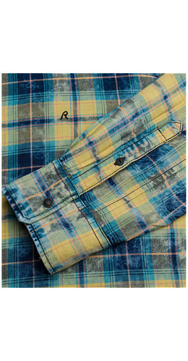 Decathlon Herren BLUE/MUSTARD CHECK Hemd aus Baumwolle und Viskose mit Schottenmuster Sale Decathlon Herren BLUE/MUSTARD CHECK Hemd aus Baumwolle und Viskose mit Schottenmuster Sale