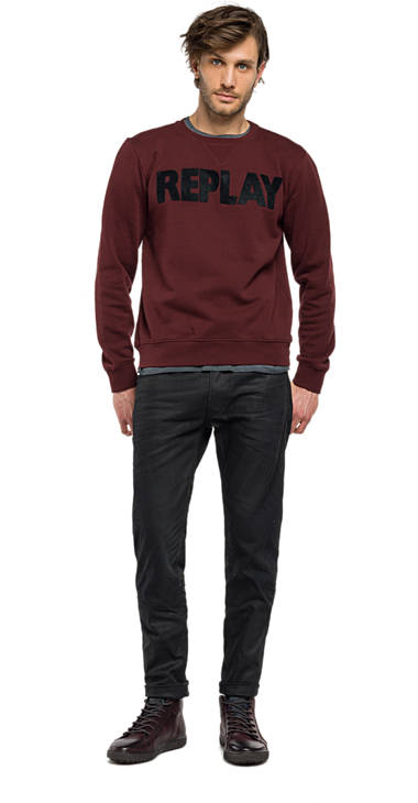 Decathlon Herren BURGUNDY Sweatshirt aus reiner Baumwolle mit Patches Sale Decathlon Herren BURGUNDY Sweatshirt aus reiner Baumwolle mit Patches Sale