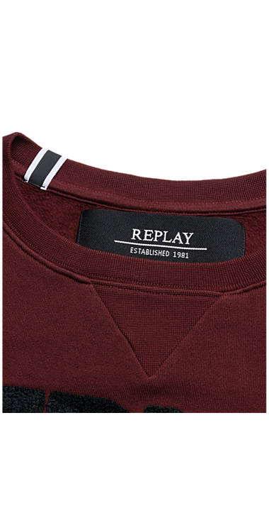 Decathlon Herren BURGUNDY Sweatshirt aus reiner Baumwolle mit Patches Sale Decathlon Herren BURGUNDY Sweatshirt aus reiner Baumwolle mit Patches Sale