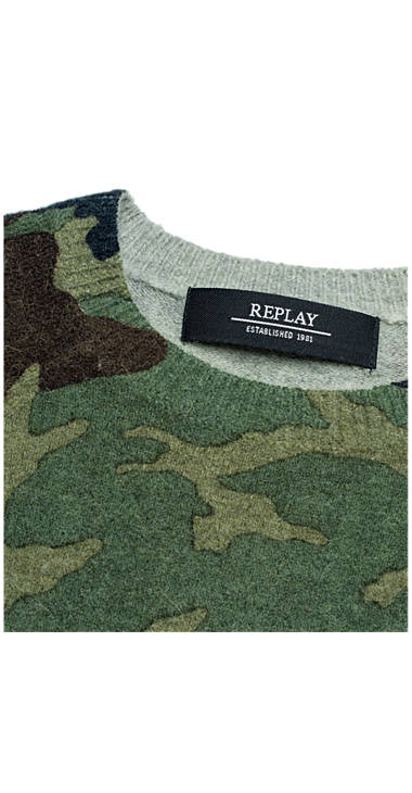 Decathlon Herren CAMOUFLAGE Wollpullover in Camouflage-Optik Kaufen Decathlon Herren CAMOUFLAGE Wollpullover in Camouflage-Optik Kaufen