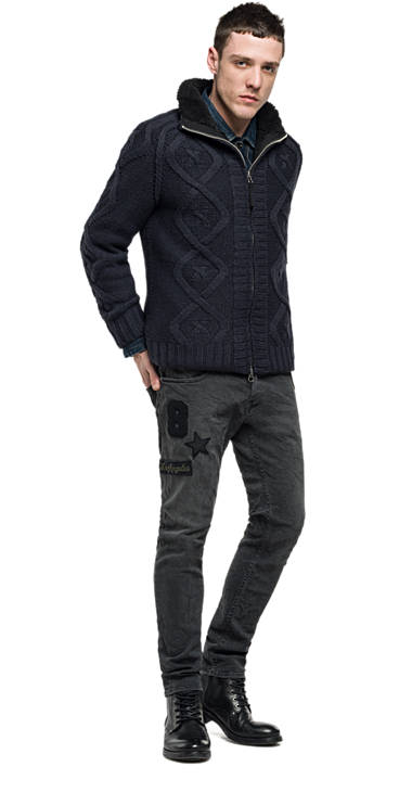 Decathlon Herren DARK BLUE Cardigan mit Zopfmuster Billiger Preis Decathlon Herren DARK BLUE Cardigan mit Zopfmuster Billiger Preis