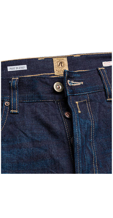 Decathlon Herren DARK BLUE DENIM Straight Fit Jeans Grover Made in Italy Outlet Decathlon Herren DARK BLUE DENIM Straight Fit Jeans Grover Made in Italy Outlet