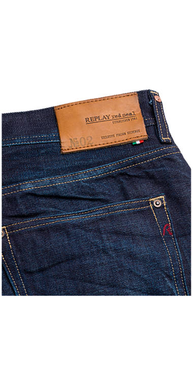 Decathlon Herren DARK BLUE DENIM Straight Fit Jeans Grover Made in Italy Outlet Decathlon Herren DARK BLUE DENIM Straight Fit Jeans Grover Made in Italy Outlet