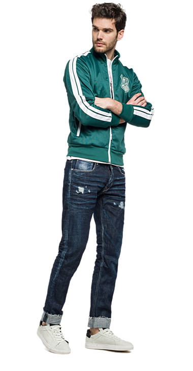 Decathlon Herren DARK GREEN Sweatshirt mit Aufdruck und hohem Kragen Kaufen Decathlon Herren DARK GREEN Sweatshirt mit Aufdruck und hohem Kragen Kaufen