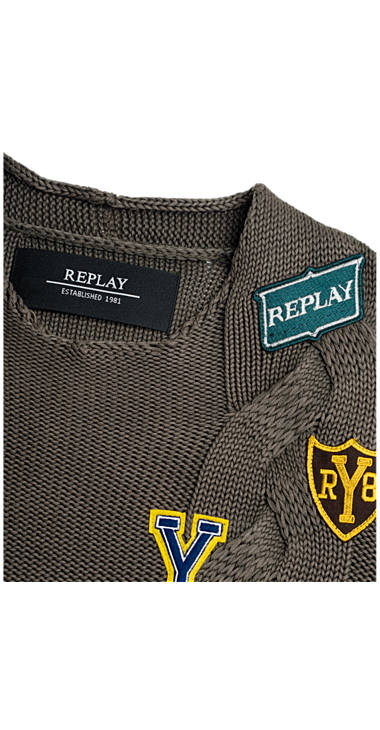 Decathlon Herren DARK OLIVE Strickpullover mit Patches Billiger Preis Decathlon Herren DARK OLIVE Strickpullover mit Patches Billiger Preis