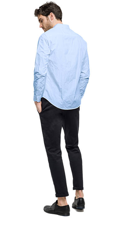 Decathlon Herren AZURE Einfarbiges Hemd mit Knitterlook Germany Decathlon Herren AZURE Einfarbiges Hemd mit Knitterlook Germany