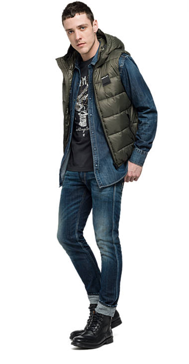 Decathlon Herren CAPER GREEN Gefütterte Steppweste neu Decathlon Herren CAPER GREEN Gefütterte Steppweste neu