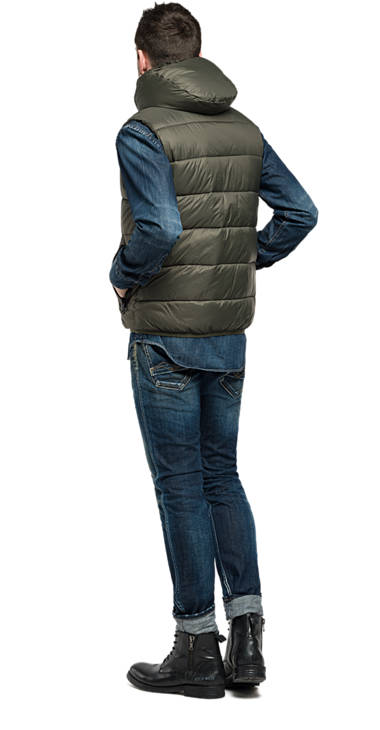 Decathlon Herren CAPER GREEN Gefütterte Steppweste neu Decathlon Herren CAPER GREEN Gefütterte Steppweste neu