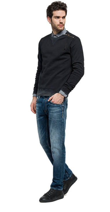 Decathlon Herren NEARLY BLACK Baumwoll-Sweatshirt mit Reißverschluss Sale Decathlon Herren NEARLY BLACK Baumwoll-Sweatshirt mit Reißverschluss Sale