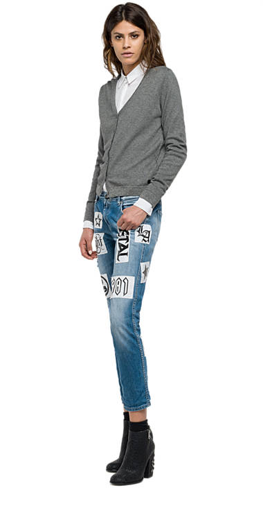 Decathlon Damen GREY MEDIUM MELANGE Cardigan aus Wolle mit V-Ausschnitt Outlet Decathlon Damen GREY MEDIUM MELANGE Cardigan aus Wolle mit V-Ausschnitt Outlet