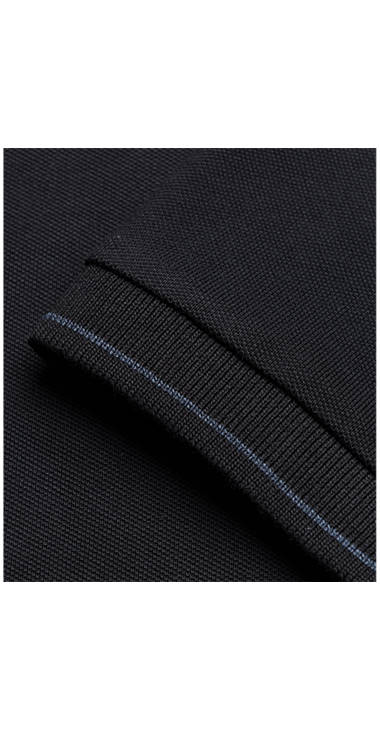 Decathlon Herren BLACK Polohemd aus Pikee mit Patch Sale Decathlon Herren BLACK Polohemd aus Pikee mit Patch Sale