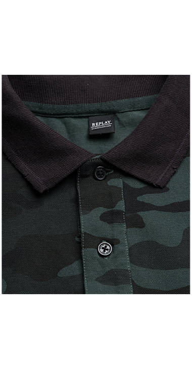 Decathlon Herren DK GREEN/BROWN/BLACK CAMO Polohemd mit Camouflage-Aufdruck 2017 Decathlon Herren DK GREEN/BROWN/BLACK CAMO Polohemd mit Camouflage-Aufdruck 2017