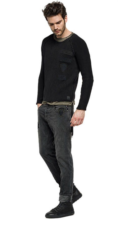 Decathlon Herren BLACK Pullover mit Patch und Reißverschluss neu Decathlon Herren BLACK Pullover mit Patch und Reißverschluss neu