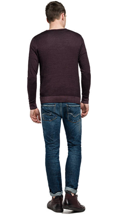Decathlon Herren BORDEAUX Pullover mit Rundhalsausschnitt aus reiner Wolle Online Decathlon Herren BORDEAUX Pullover mit Rundhalsausschnitt aus reiner Wolle Online