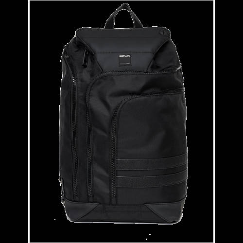 Decathlon Germany Rucksack mit vielen Taschen und Kontraststreifen BLACK