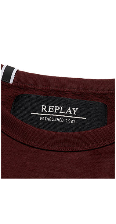 Decathlon Herren BURGUNDY Sweatshirt mit Patches und Aufdruck Sale Decathlon Herren BURGUNDY Sweatshirt mit Patches und Aufdruck Sale