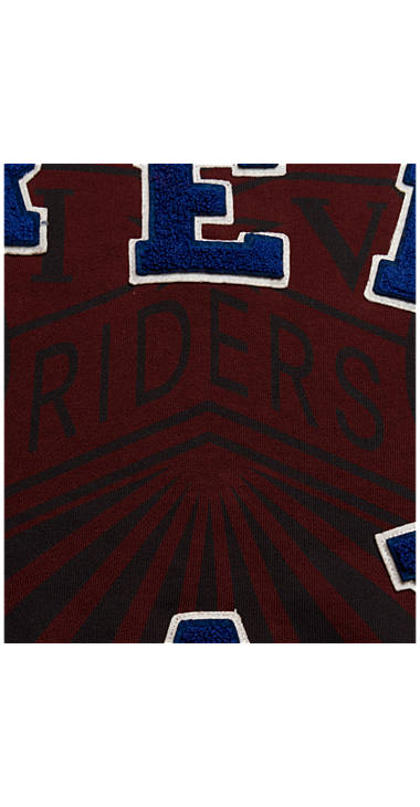 Decathlon Herren BURGUNDY Sweatshirt mit Patches und Aufdruck Sale Decathlon Herren BURGUNDY Sweatshirt mit Patches und Aufdruck Sale