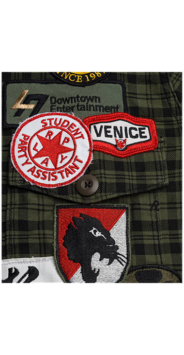 Decathlon Herren GREEN / BLACK CHECK Kariertes Hemd mit Patches Sale Decathlon Herren GREEN / BLACK CHECK Kariertes Hemd mit Patches Sale
