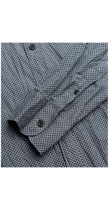 Decathlon Herren GREY/BLUE Bedrucktes Baumwollhemd Kaufen Decathlon Herren GREY/BLUE Bedrucktes Baumwollhemd Kaufen