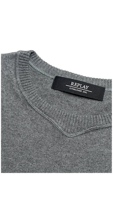 Decathlon Herren GREY MEDIUM MELANGE Pullover mit gestreiften Ärmelbündchen Germany Decathlon Herren GREY MEDIUM MELANGE Pullover mit gestreiften Ärmelbündchen Germany