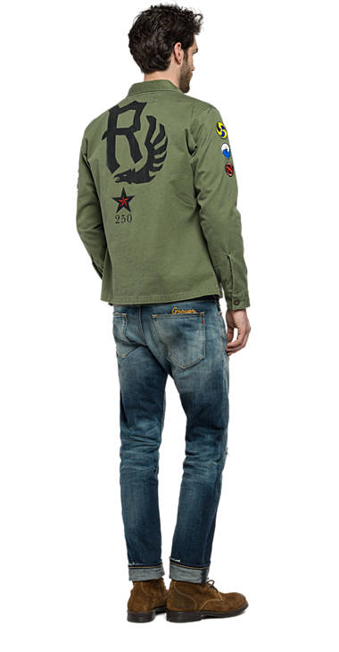 Decathlon Herren LIGHT MILITARY Baumwolljacke mit Patches Outlet Decathlon Herren LIGHT MILITARY Baumwolljacke mit Patches Outlet