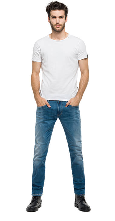 Decathlon MEDIUM LIGHT Hyperflex Anbass Slim Fit-Jeans Herren