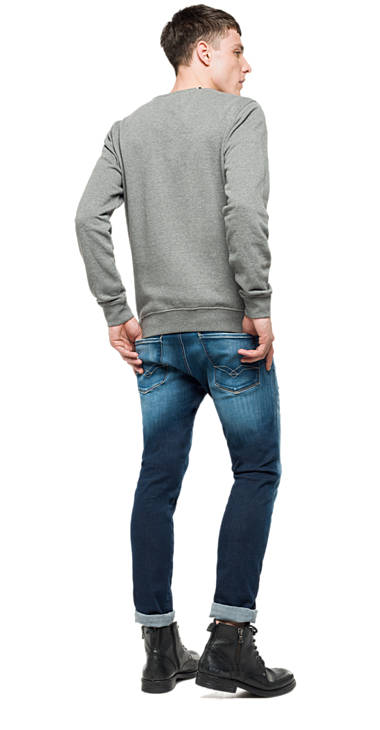 Decathlon Herren MELANGE GREY Sweatshirt aus reiner Baumwolle mit Patches Outlet Decathlon Herren MELANGE GREY Sweatshirt aus reiner Baumwolle mit Patches Outlet