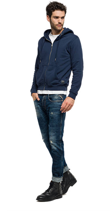 Decathlon Herren MIDNIGHT BLUE Einfarbiges Sweatshirt aus Baumwolle Germany Decathlon Herren MIDNIGHT BLUE Einfarbiges Sweatshirt aus Baumwolle Germany