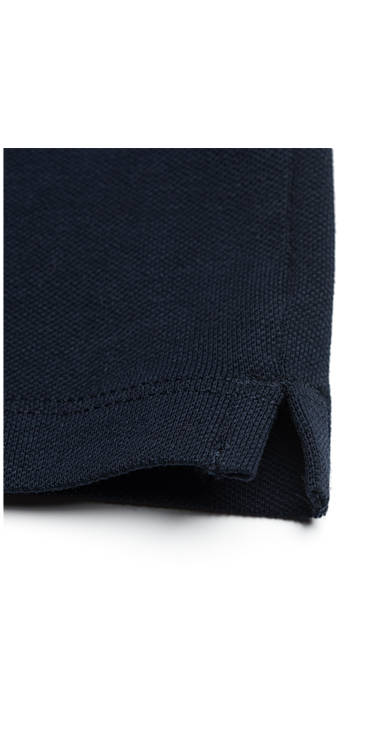 Decathlon Herren MIDNIGHT BLUE Polohemd aus Pikee mit Patch Outlet Decathlon Herren MIDNIGHT BLUE Polohemd aus Pikee mit Patch Outlet