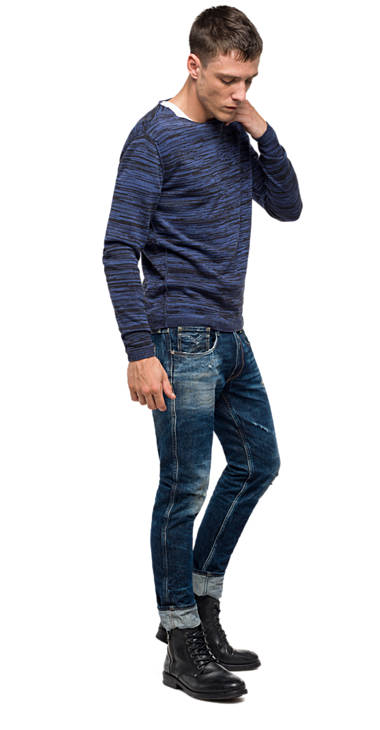 Decathlon Herren MIDNIGHT BLUE Pullover aus Mélange-Baumwolle 2017 Decathlon Herren MIDNIGHT BLUE Pullover aus Mélange-Baumwolle 2017