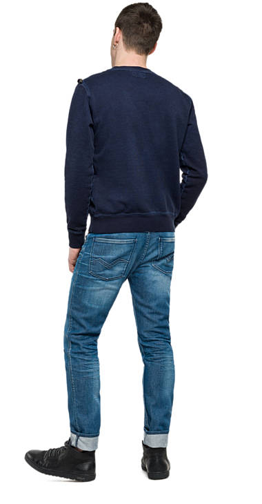 Decathlon Herren MIDNIGHT BLUE Sweatshirt aus stückgefärbter Baumwolle Online Decathlon Herren MIDNIGHT BLUE Sweatshirt aus stückgefärbter Baumwolle Online