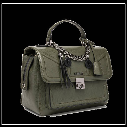 Decathlon Damen MILITARY GREEN Kunstledertasche in Saffiano-Optik neu Decathlon Damen MILITARY GREEN Kunstledertasche in Saffiano-Optik neu