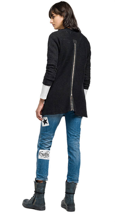 Decathlon Damen BLACK Baumwollpullover mit Reißverschluss Billiger Preis Decathlon Damen BLACK Baumwollpullover mit Reißverschluss Billiger Preis