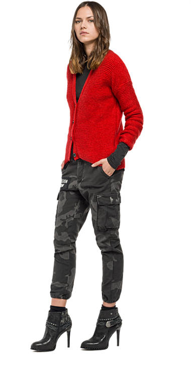 Decathlon Damen RED Cardigan aus Wolle mit Streifenmuster 2017 Decathlon Damen RED Cardigan aus Wolle mit Streifenmuster 2017