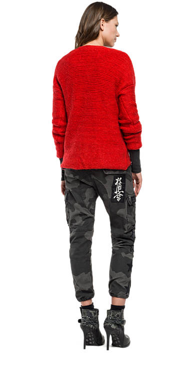 Decathlon Damen RED Cardigan aus Wolle mit Streifenmuster 2017 Decathlon Damen RED Cardigan aus Wolle mit Streifenmuster 2017