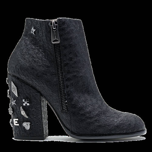 Decathlon Online Damenstiefel ELE mit Nieten BLACK