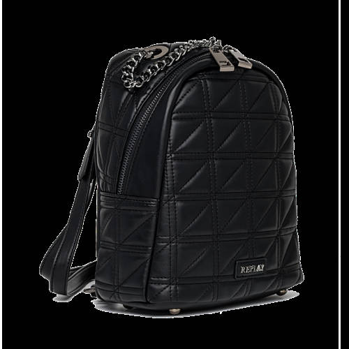 Decathlon Damen BLACK Einfarbiger gesteppter Rucksack neu Decathlon Damen BLACK Einfarbiger gesteppter Rucksack neu