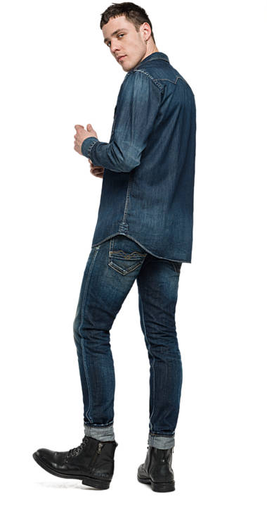 Decathlon Herren DARK BLUE DENIM Hemd aus Deep Blue Denim Kaufen Decathlon Herren DARK BLUE DENIM Hemd aus Deep Blue Denim Kaufen