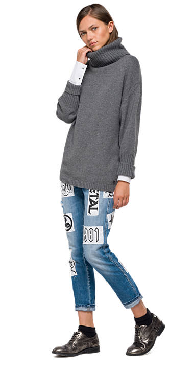 Decathlon Damen DARK GREY MELANGE Pullover aus Wollmischgarn mit Kaschmir Online Decathlon Damen DARK GREY MELANGE Pullover aus Wollmischgarn mit Kaschmir Online