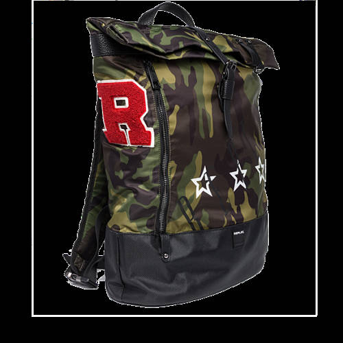 Decathlon Herren BLACK -PINO- MIL GREEN- OIL GR Rucksack in Camouflage-Optik mit Patch neu Decathlon Herren BLACK -PINO- MIL GREEN- OIL GR Rucksack in Camouflage-Optik mit Patch neu